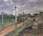 Camille Pissarro The Train Sweden oil painting artist